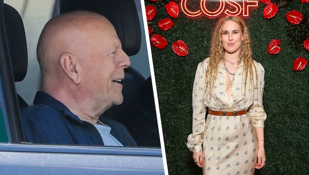 Bruce Willis (l.) genießt im April 2026 eine entspannte Spritztour durch L.A. – gut gelaunt an ...