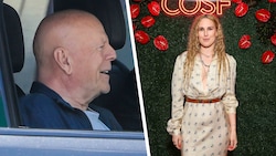 Bruce Willis (l.) genießt im April 2026 eine entspannte Spritztour durch L.A. – gut gelaunt an ...