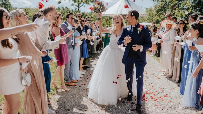 Feierten mit den engsten Freunden und der Familie: Corinna und Danilo Kamper-Campisi.