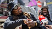 „Beastmode“ Marshawn Lynch beim Wien-Besuch.
