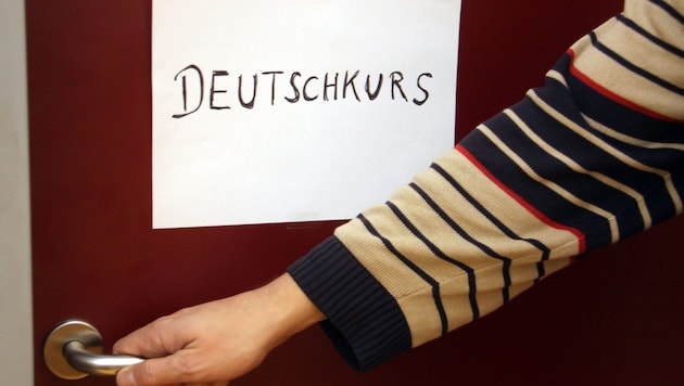 Der Deutschkurs sollte das Sprachniveau B1 vermitteln.