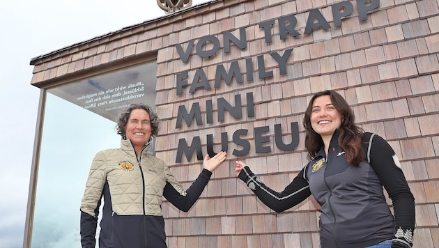 Kristina von Trapp und ihre Tochter Annie beim Museum
