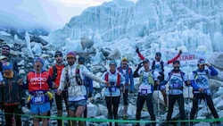 Der Start beim „Everest Marathon“ erfolgt auf 5400m Seehöhe.