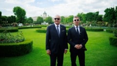 Ungarns Regierungschef Peter Magyar mit Bundeskanzler Stocker im Wiener Volksgarten