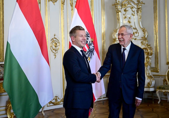 Magyar traf auch Bundespräsident Alexander Van der Bellen.