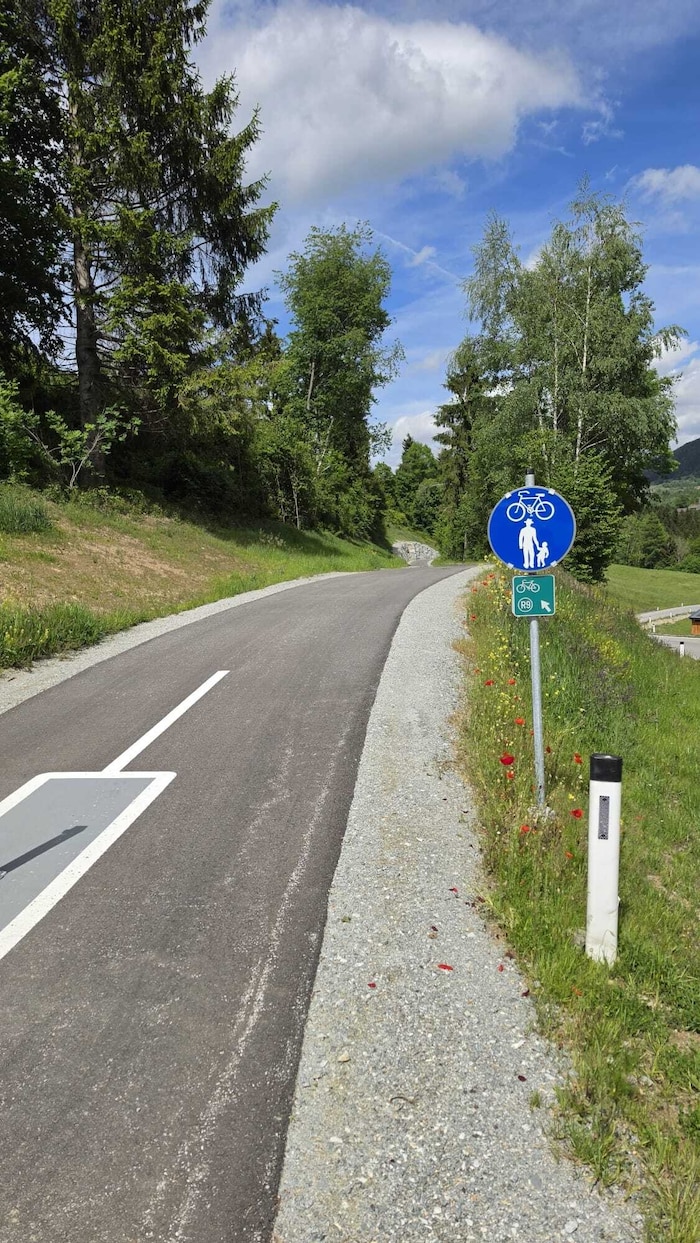 Auch in Trebesing ist das Projekt Radweg fertiggestellt