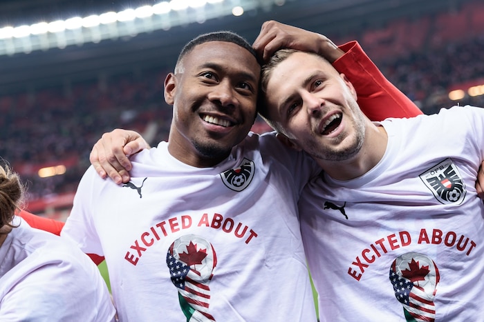 Bald zurück: David Alaba (l.) und Christoph Baumgartner (r.)