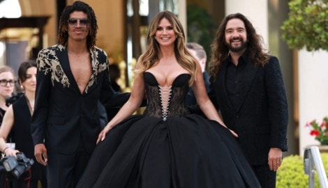 Fesches Trio: Henry Samuel, Heidi Klum und Tom Kaulitz
