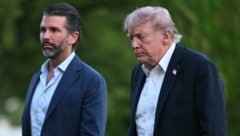 US-Präsident Donald Trump (re.) mit seinem Sohn Donald Jr.