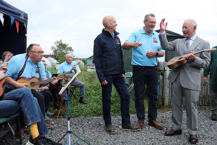 Die Szene entstand bei den „Ards Allotments“ in Newtownards nahe Strangford Lough. Dort spielte ...