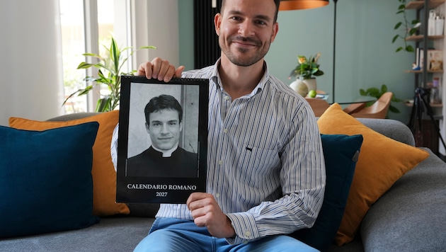 Der mittlerweile 39-jährige Giovanni mit dem weltberühmten Kalender, wo er als 17-Jähriger auf ...