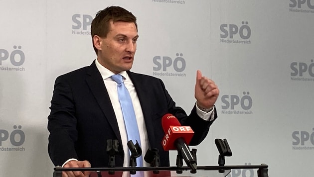 SPÖ-Parteichef Hergovich fordert von der schwarz-blauen Landesregierung eine „Preisbremse“.