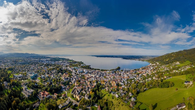 Eine Perle am Bodensee: die Vorarlberger Hauptstadt Bregenz.