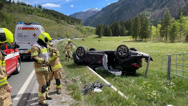 Das Auto mit den Kolumbianern an Bord überschlug sich.