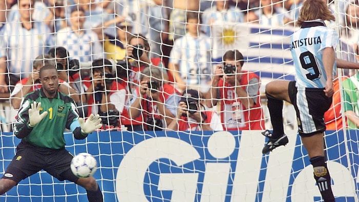 Gabriel Batistuta erzielte gegen Jamaika seinen zweiten WM-Hattrick.