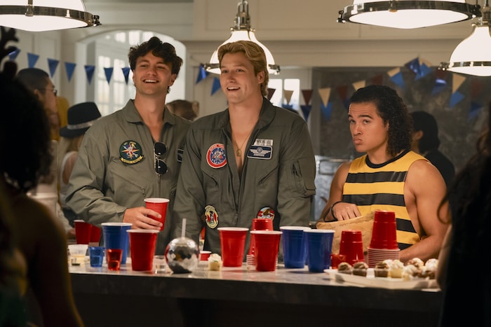 Beau Maxwell (Khobe Clarke), Dean Di Laurentis (Stephen Thomas Kalyn) and John Tucker (Jalen ...
