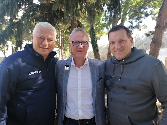 „The Voice“ mit Toni Polster und Andi Herzog (re.).