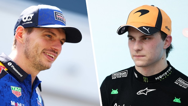 Wird Oscar Piastri (rechts) Max Verstappen bei Red Bull beerben?