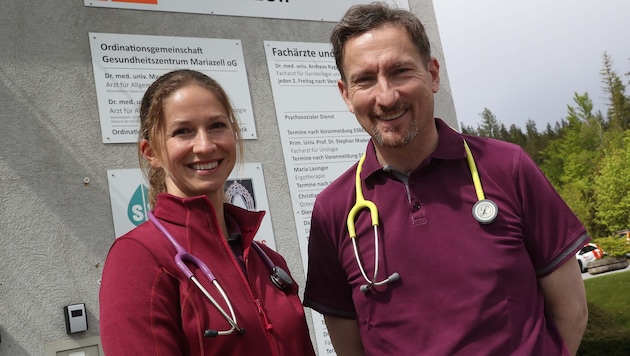 Magdalena Griessler und Patrick Killmaier leiten das Gesundheitszentrum Mariazell.