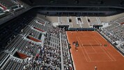 Auf dem Court Philippe Chatrier trainierten gestern die Stars.