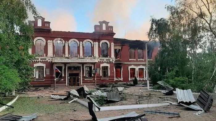 Das ukrainische Militär hat eine Pädagogische Hochschule getroffen.