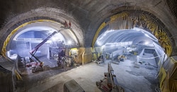 Die Arbeiten im Semmeringtunnel sind weit fortgeschritten. 