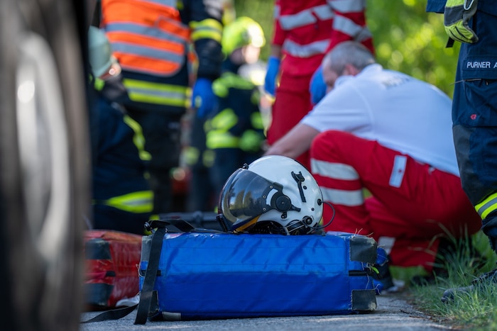 Feuerwehr, Rotes Kreuz, Polizei und Rettungsheli-Crew standen im Einsatz
