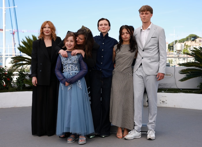 From left: Birgit Minichmayr, Lotte Shirin Keiling, Sandra Wollner, Carla Hüttermann, Esja ...