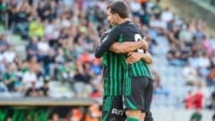 Die Wacker-Spieler jubelten über den Meistertitel.