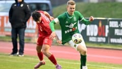 Daniel Primusch (re.) und Völkermarkt blamierten sich bei Schlusslicht Nußdorf.