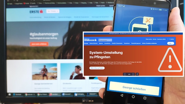 Ohne George durchs Wochenende: Die Bankgeschäfte sind aktuell nur stark eingeschränkt möglich.