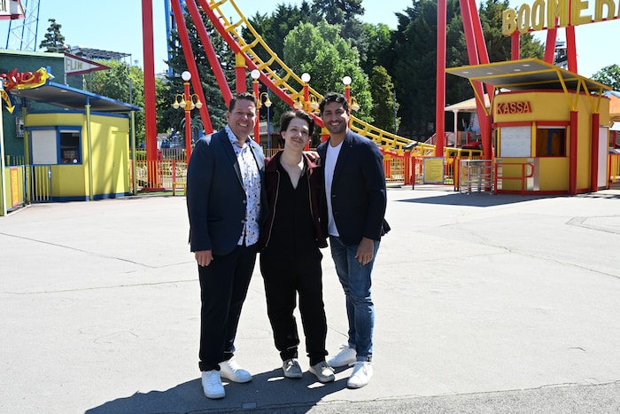 Berny Schremmer (li.), Pablo Grande (re.) und Team im Prater.