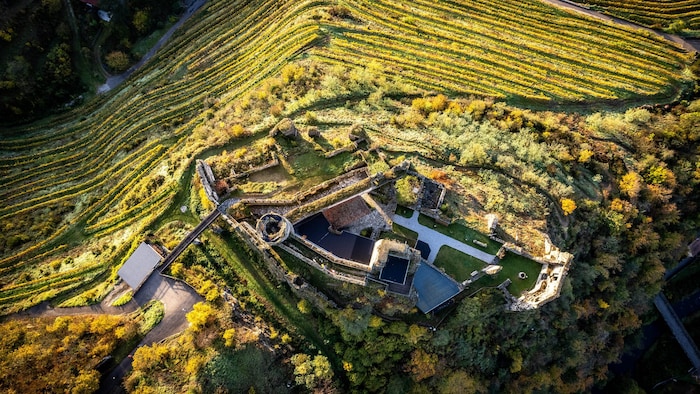 Ruine Senftenberg aus der „Vogelperspektive“
