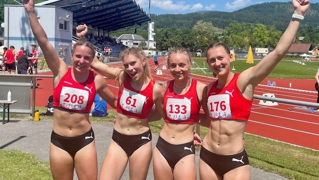 Lena Pressler, Helene Vogel, Caroline Bredlinger und Anja Dlauhy