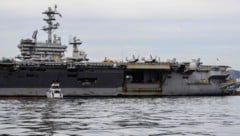 Der Flugzeugträger USS Nimitz in Brasilien – danach begab er sich in Richtung Karibik.