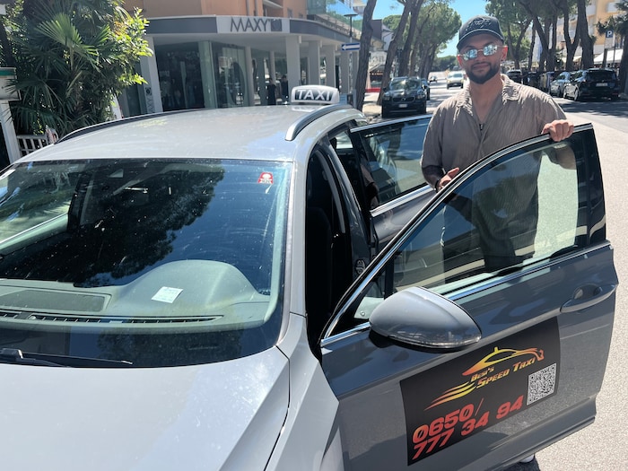 Der Villacher „Speed Taxler“ Besnik Delija chauffierte Gäste mit einem „Tutto Gas“-Angebot von ...