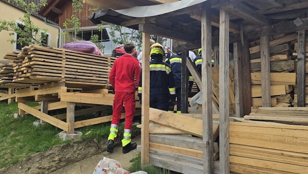 Die Freiwillige Feuerwehr Koglhof war mit drei Fahrzeugen und 20 Kräften im Einsatz.