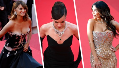 Penélope Cruz, Sofia Carson und Eva Longoria sorgten beim Finale der Filmfestspiele von Cannes ...