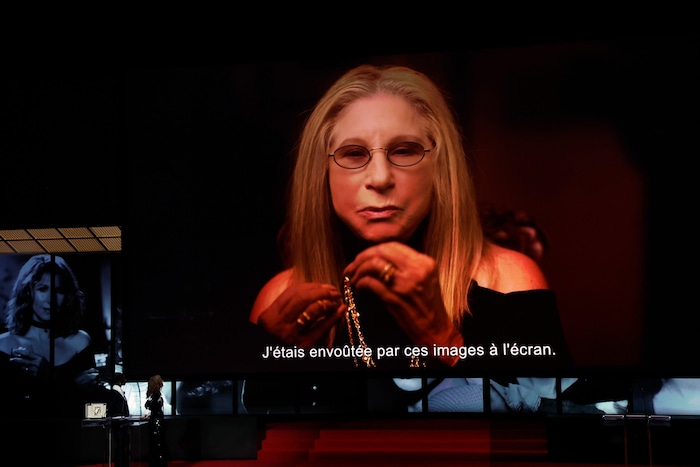 Streisand dankte Streisand selbst meldete sich per Videobotschaft aus ihrem Zuhause zu Wort.