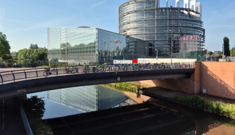 Einmal pro Monat tagt das EU-Parlament im französischen Straßburg.