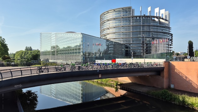 Einmal pro Monat tagt das EU-Parlament im französischen Straßburg.