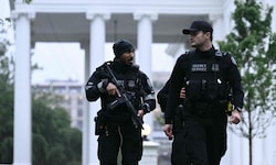 Bereits nach den ersten Berichten über Schüsse beim Weißen Haus war die Polizeipräsenz enorm – ...