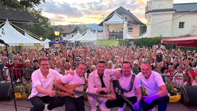 Sorgten für tolle Schlager- und Partystimmung: Marco Ventre & Band.