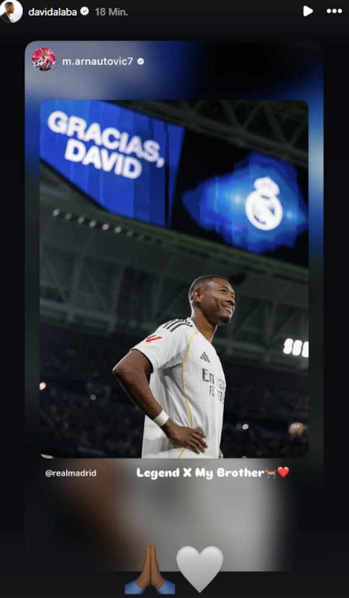 Auch Marko Arnautovic adelt David Alaba