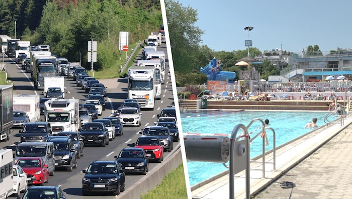 Besonders in Wien haben sich einige gegen das Stauchaos und für das Freibad entschieden.