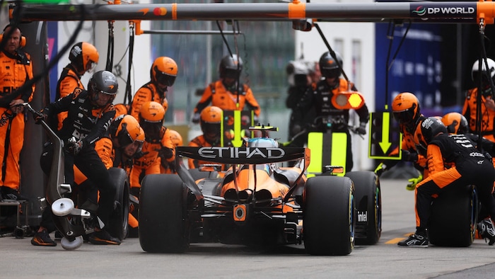 McLaren gambled wrong on their tire choice.