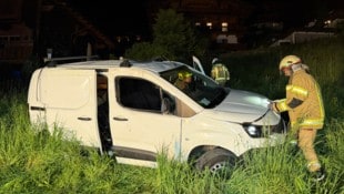 Nach rund 30 Metern kam das Lieferauto auf den Rädern zum Stillstand.