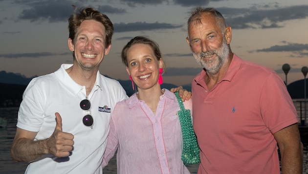Beste Stimmung beim Event: „hitschies“-CEO Philip Hitschler mit Julia Hitschler und Thomas ...