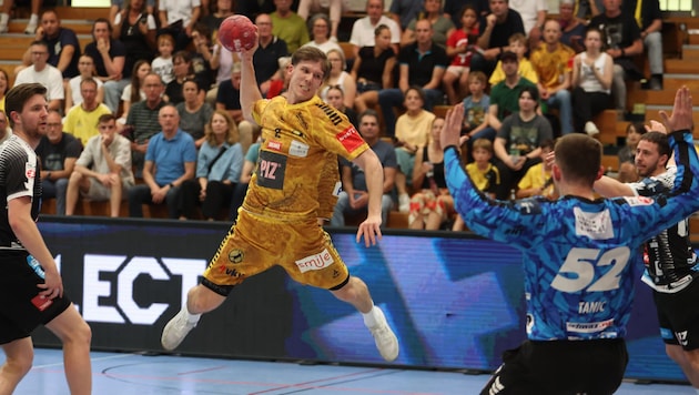 Louis Mönch machte gleich16 Treffer gegen Schwaz.