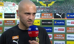 Rapid-Profi Lukas Grgic stand im Sky-Interview Rede und Antwort.